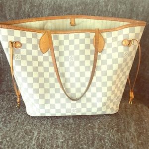 Louis Vitton Neverfull Damier Azur Canvas tote